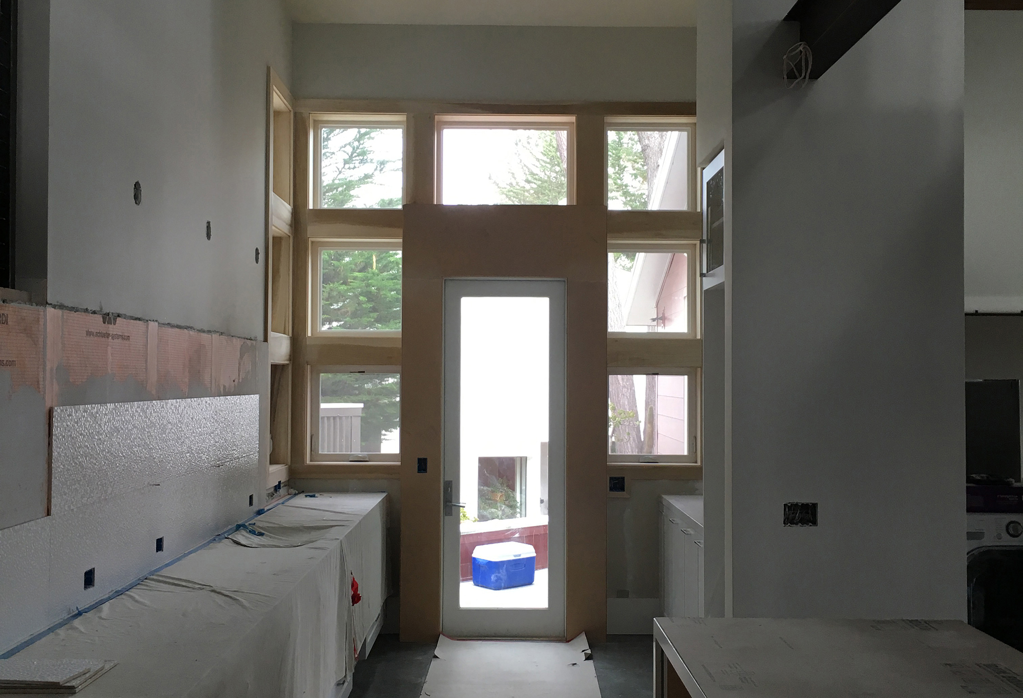 Custom kitchen and entry construction